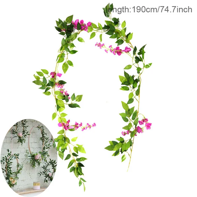 2 Meter Kunstmatige Eucalyptus Slinger - Handgemaakte Valse Eucalyptus Wijnstok Voor Binnen/buiten Decoratie
