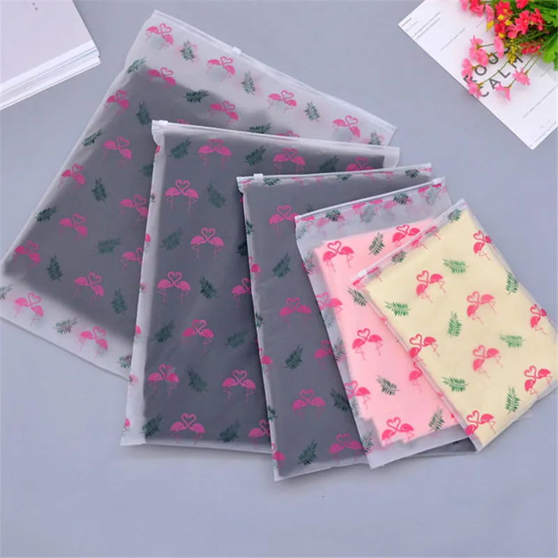 

Vogvigo 4 Sizes Zipper Clothes Storage Bag Cartoon Animal Transparent Matte Dust-proof Travel Organizer Pouch