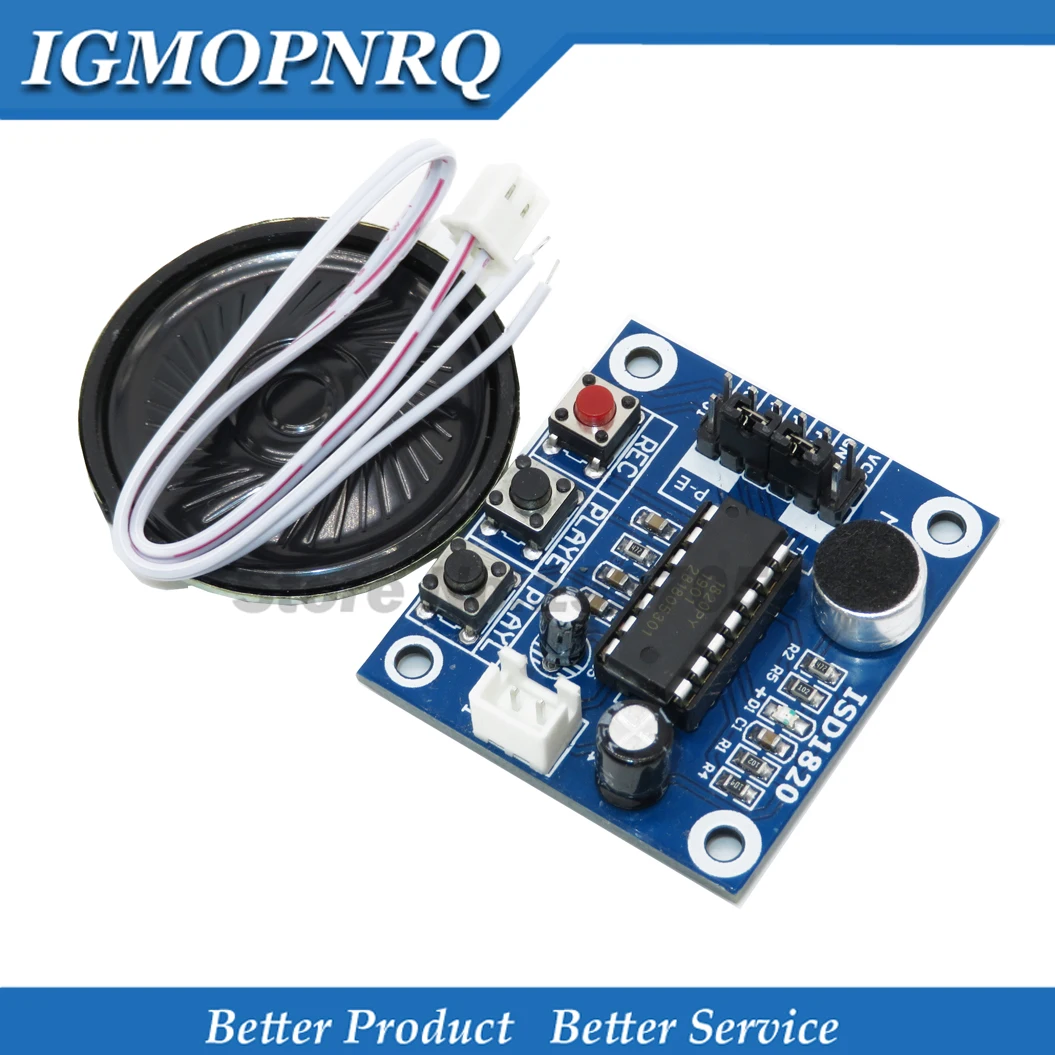 

10pcs /LOT ISD1820 Voice Recording Recorder Module With Mic Sound