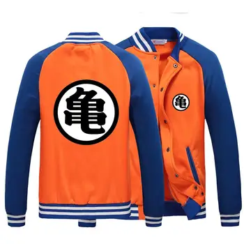 

High-Q Unisex Anime Cos DRAGON BALL Kakarotto Baseball Uniform Cardigan Hoodie