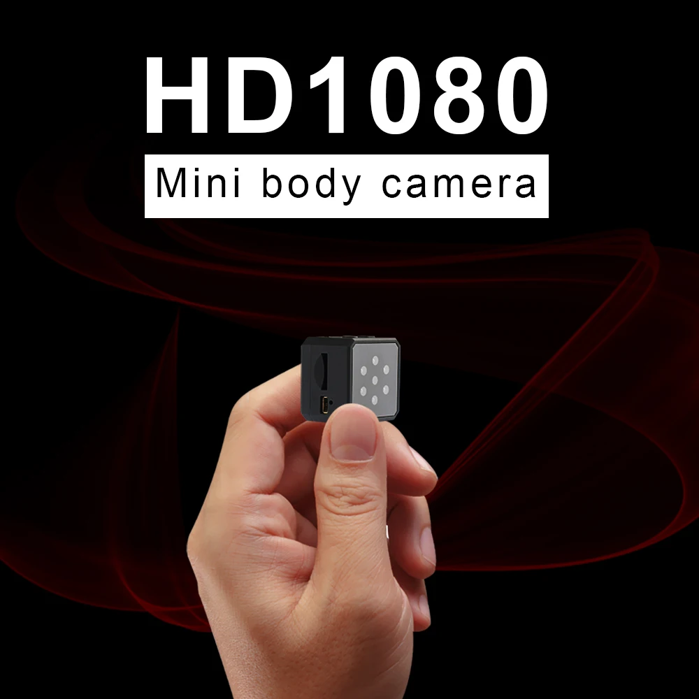 Мини-камера безопасности мини-камера 1080P портативная камера ночного видения Обнаружение движения FULL HD камера