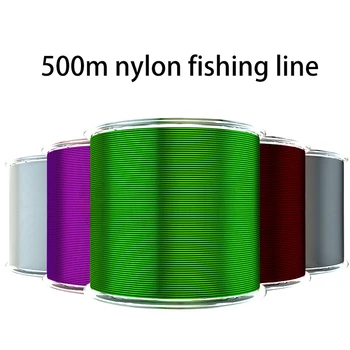 SUPER DEAL ❤️ 500m Nylon Fishing Line fly fishing monofilament fishing line fly line camo line super strong nylon fishing line ocean - discount item 10% OFF Sports & Entertainment