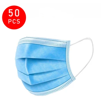 

10-200 Pcs Mask Dustproof Face Masks Wholesale Elastic Earloops Mascherine High Quality Mouth Filter Disposable Safety Mask