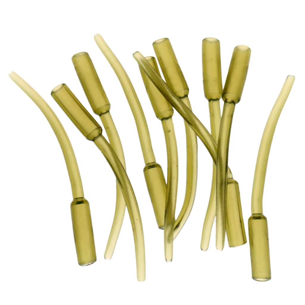 10/20/30pcs Angling Supplies Soft Plastic Inline Carp Coarse Lead Mould Inserts Tubes 60mm