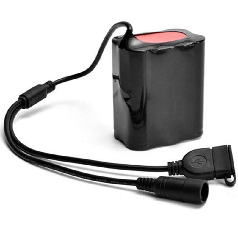 8,4 V Usb Перезаряжаемый Аккумулятор 9000Mah 6X18650 для велосипеда, светильник для велосипеда, аксессуары для велоспорта и пеших прогулок