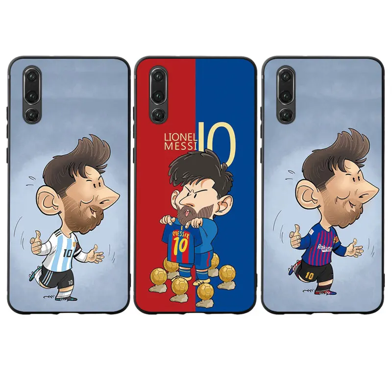 RKQ футбольный мультфильм Месси чехол для телефона чехол для huawei Psmart P10 P20 P30 Lite Honor 8X9 10 20 mate 10 20X lite pro Чехол