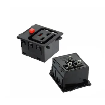 

PDU UPS Power Socket IEC C19/C13 with Anti-tripping Socket Embedded Cabinet Electrical Panel Receptacle AC socket
