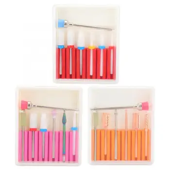 

7pcs / set Nail Drill Bit Nail Files Electric Burr Polishing Machine Cutters Manicure Accessory