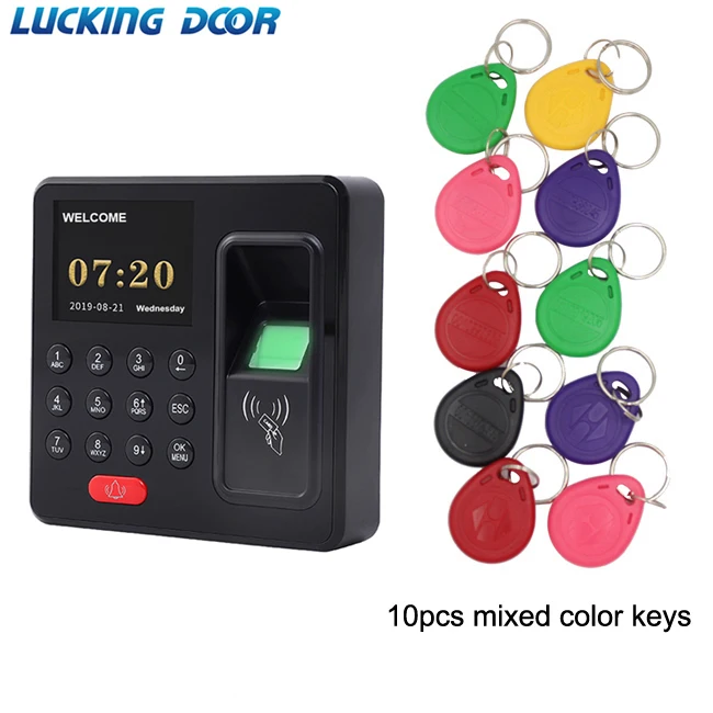 HY05 and 10 ID color Отпечатков пальцев RFID система контроля доступа умный дверной замок Электронные ворота Электрический магнитный биометрический замок с паролем - Цвет: HY05 and 10 ID color