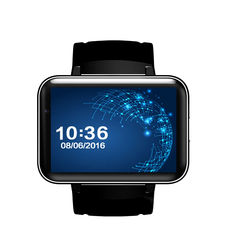 DM98 Bluetooth Смарт-часы 2 дюймов ОС Android 3g Smartwatch телефон MTK6572 двухъядерный 1 ГГц 512 Мб ОЗУ