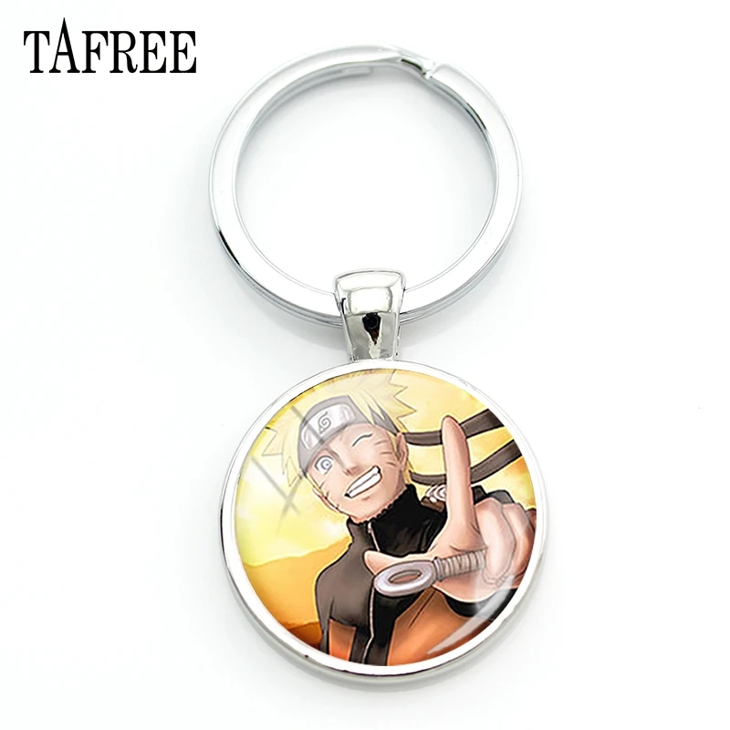 

TAFREE anime role Naruto metal Keychain Cartoon film DEATH NOTE One Piece car keychains for Student school party jewelry NA04