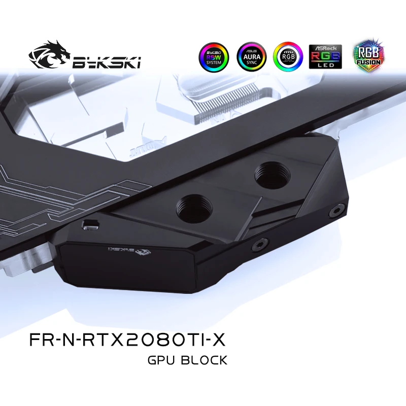Блок питания Bykski для NVIDIA RTX 2080Ti/2080 медный блок Raidator с полным покрытием