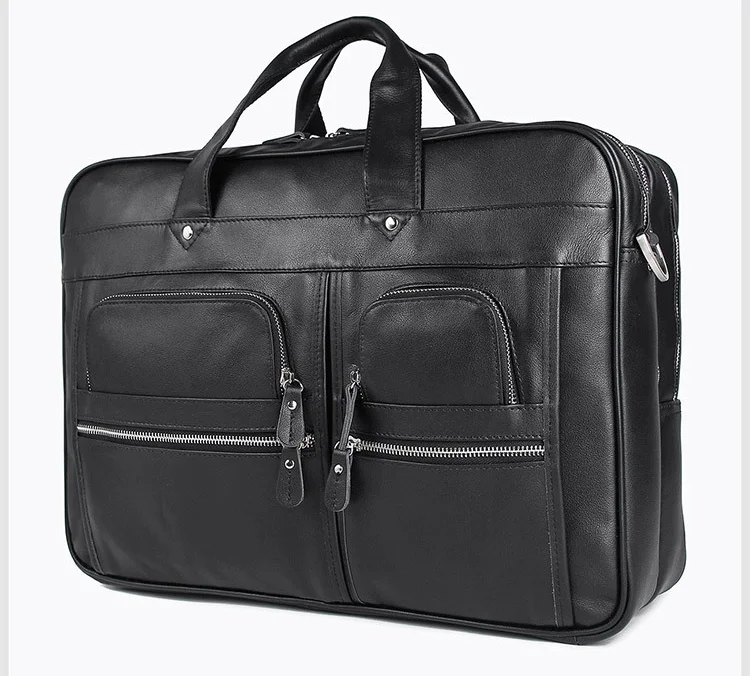 Luufan Высококачественная официальная кожаная деловая сумка воловья сумка-портфель для 15 16 17 дюймов Сумка для ноутбука сумка на плечо двойного назначения