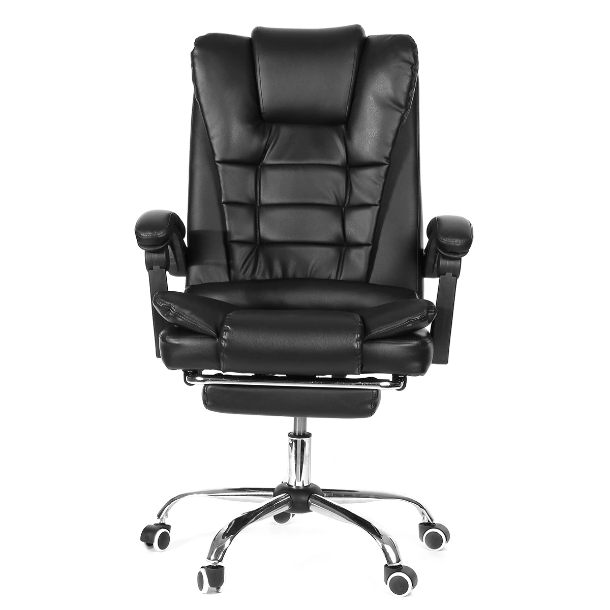 

Reclining Office Boss Chair Adjustable Rotating Lift PU Leather Gaming Chair Armchair with Footrest for Home Office Furniture