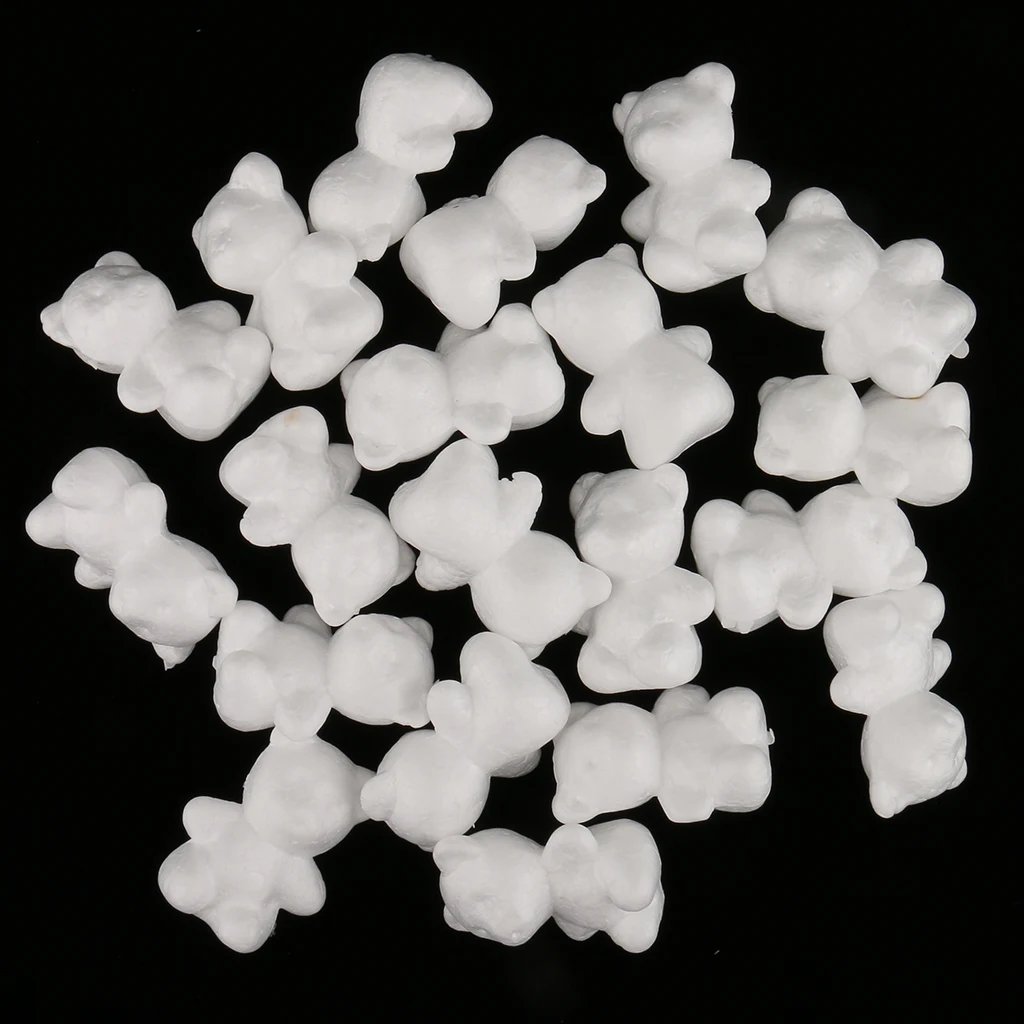 20Pcs Multi-Shaped Modelling Polystyrene Styrofoam Foam Creative DIY Materials