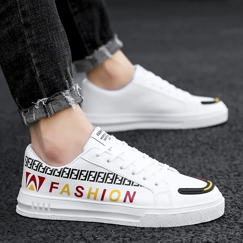 

MEN'S SHOES 2019 Autumn And Winter Sports Footwear Korean-style Trend Large Size 4546 Running Shoes Versatile Students Skate Sho