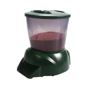 

4.25L Pet Feeding Dispenser Automatic Fish Feeder With Timer Quantify Food Dispenser For Vacation Weekend Pet Feeder Tools