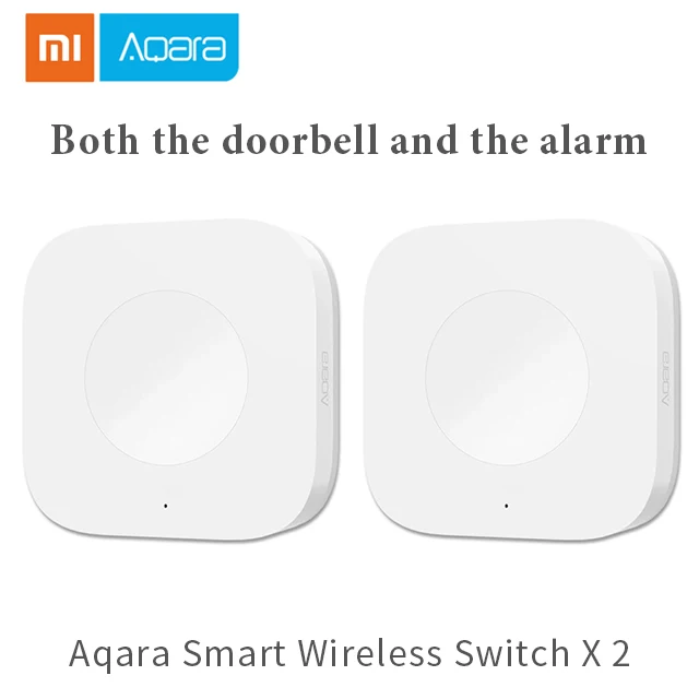 Xiaomi Aqara Hub Smart camera G2 датчик двери окна/человеческого тела умный дом Zero fire line настенный переключатель Zigbee беспроводное соединение - Цвет: Wireless Switch 2