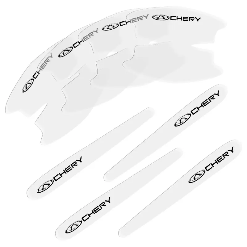 8pcs Car Door Handle Sticker Automotive Emblem Stickers For Chery Tiggo 7 Pro 8 4 5 3 2 T11 5X Amulet Fora QQ IQ Fulwin Arrizo 5