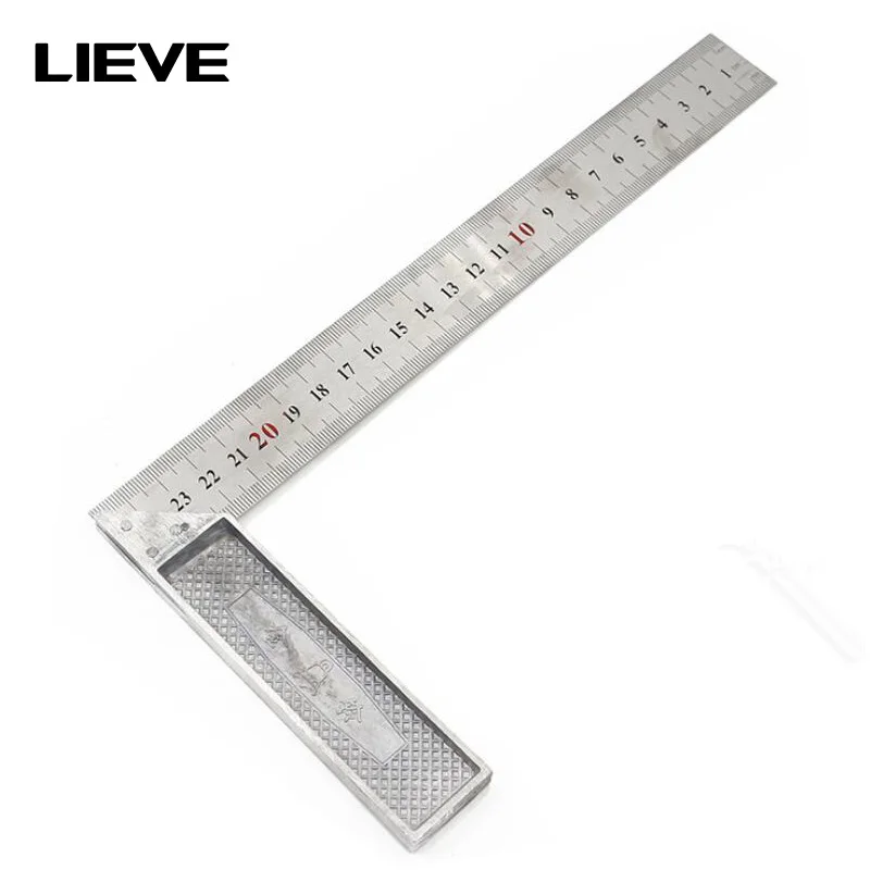 Portable 1Pc 30cm Stainless Steel Right Measuring Angle Square Ruler New 