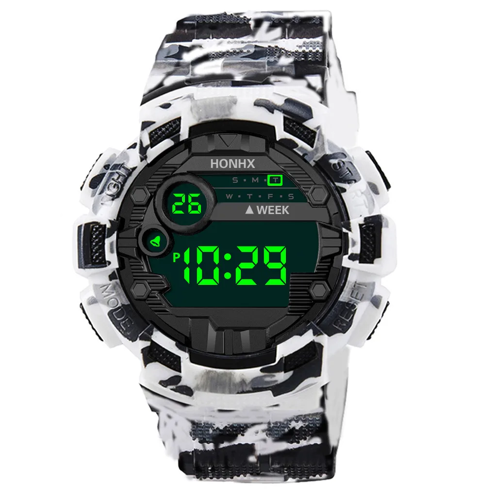 Роскошные мужские цифровые светодиодный часы с датой спортивные мужские уличные электронные часы повседневные спортивные светодиодный часы relogio masculino горячая Распродажа@ 5