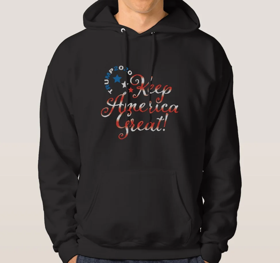 Keep America Great Trump 2020 Flag Unisex Hoodie | Мужская одежда