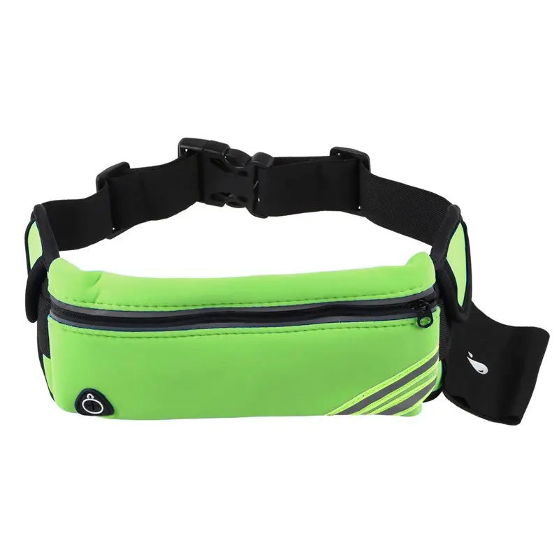 

Running Belt Waist Pack Pouch Reflective Water Resistant Cell Phone Holder Bag for Workout Sports Walking Fitness Exercise(green
