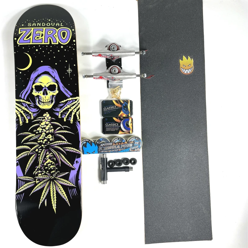 

Zero 7-Layer Canadian Maple Complete Professional Skateboard Double Rocker Multi-Size 7.75 7.8 8.0 8.125 8.25/8.375/8.5 Inch