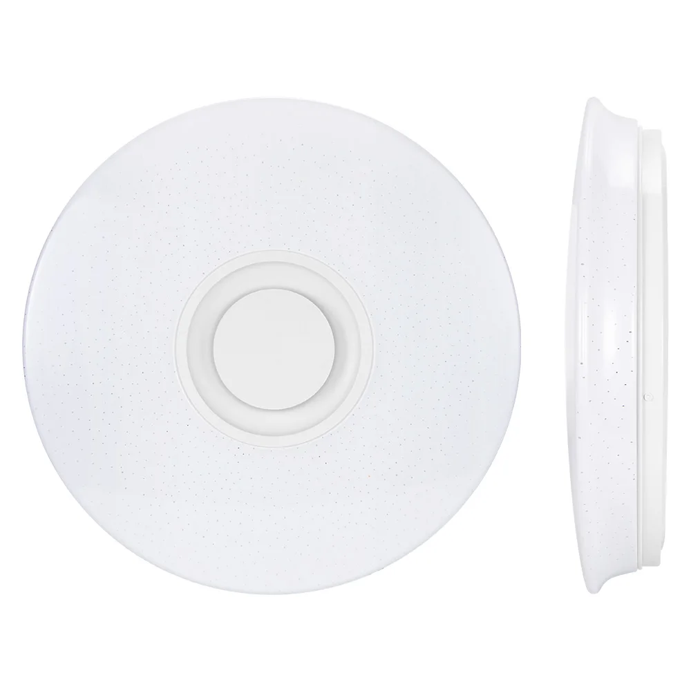 Современные светодиодные потолочные светильники RGB с регулируемой яркостью, удаленное управление с помощью приложения Bluetooth Музыка потолочный светильник для гостиной спальня/36/60 W