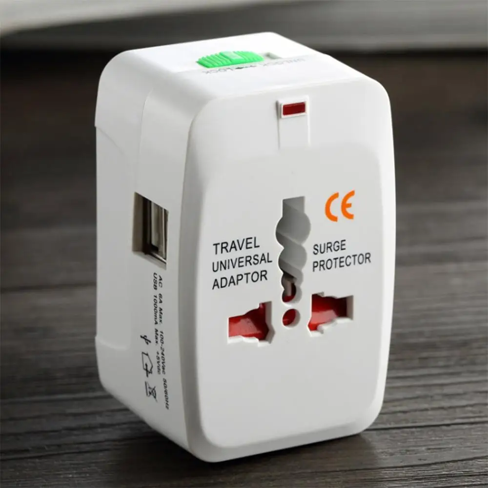 Многофункциональный двойной переключатель USB розетка Путешествия переключение EU/AU/UK/US с двумя USB портами Зарядное устройство Мощность адаптер для телефона Планшеты