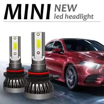 

1 Pair 9012 Led Headlight Bulb Fog Light 12-24V White High Power 6000K COB Headlamp Canbus 360 degree diode Auto Lamp