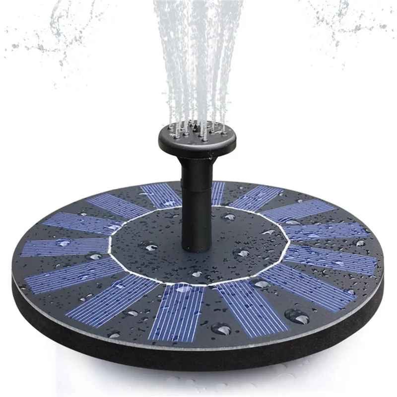 

Solar Birdbath Fountain Pump Light1.4W Solar Powered Outdoor Water Fountain Panel Energy Saving Lamp Kit For Pond Garden Lawn