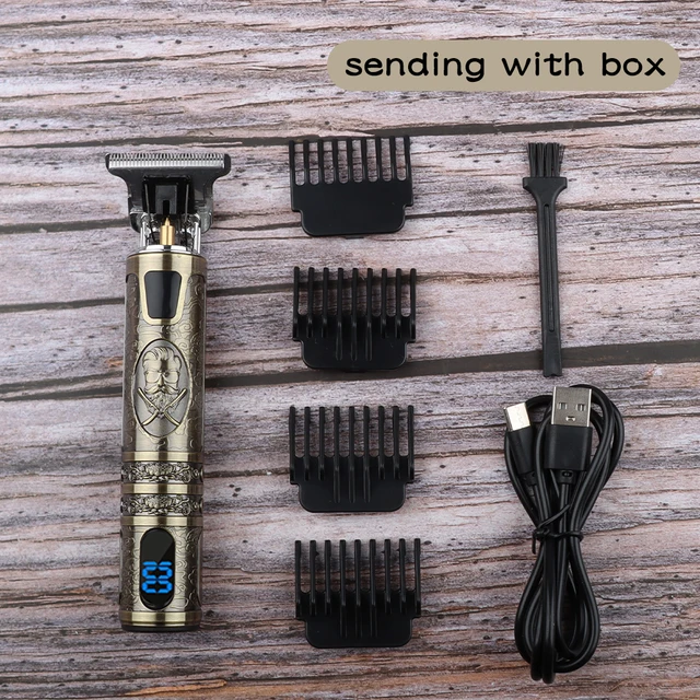 2021  Hair Cutting Machine Electric Hair Clipper Hair Trimmer For Men Rechargeable Electric Shaver Beard Barber For Men Hair Cut BeardLCD