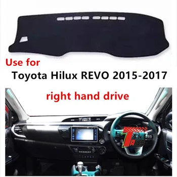 

Taijs right hand drive car dashboard cover for Toyota Hilux REVO 2015-2017 protective dacron auto dashboard mat for Hilux REVO