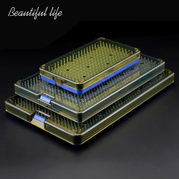 

Surgical Autoclavable box Surgery tool Autoclave ophthalmic micro plastic HTHP Silicone pad Disinfection box instrument