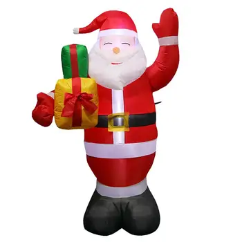 

Christmas Inflatable Lighting Santa Claus Model Gift Garden Props Decoration