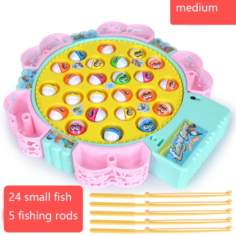 Kids Fishing Toys Electric Musical Rotating Game - New Kids Fishing Toys  Electric - Aliexpress