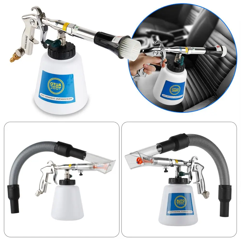 US $76.86 2 In 1 Multifunction Tornado Cleaning Gun Car Water Gun With Hose High Pressure Car Washer Foam Gun Vacuum Cleaner Washing Tool