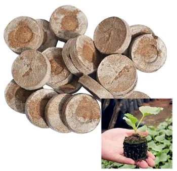 

3/5/10pcs Seedling Soil Block Compressed Block Gardening Tool Potted Plant Seed Nursery Pot Nutritional Soil Peat Pellets