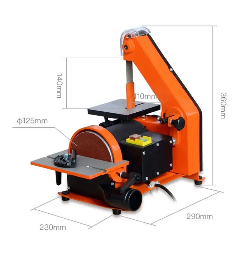 Woodworking Multifunction Sharpening Grinding machine small Household Sand disc Belt machine Desktop metal DIY Mini polisher 5