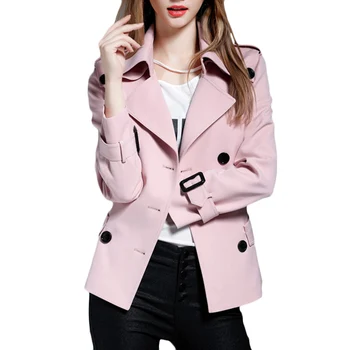 

New Autumn & Winter long Windbreaker coat Women Spring loose Student Casual Hooded Trench coats Women's Quality Short Overcoats
