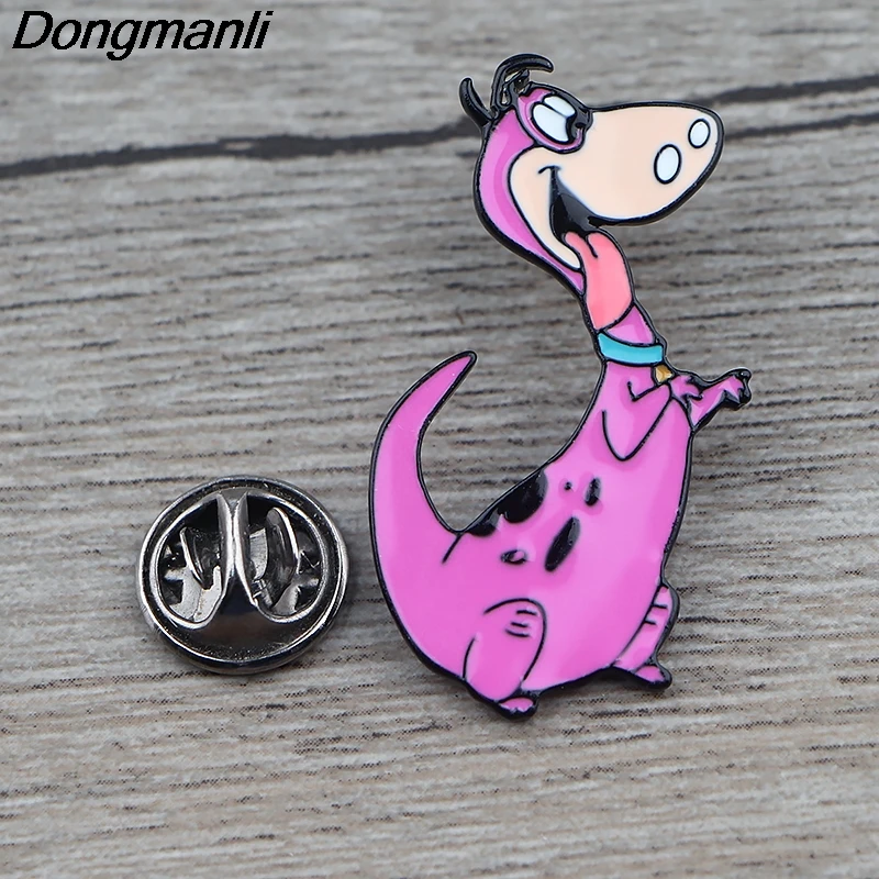 K919 Flintstones, Мультяшные булавки, металлические эмалированные булавки и броши для женщин и мужчин, нагрудные булавки, рюкзак, сумки, значок, воротник, ювелирное изделие, 1 шт