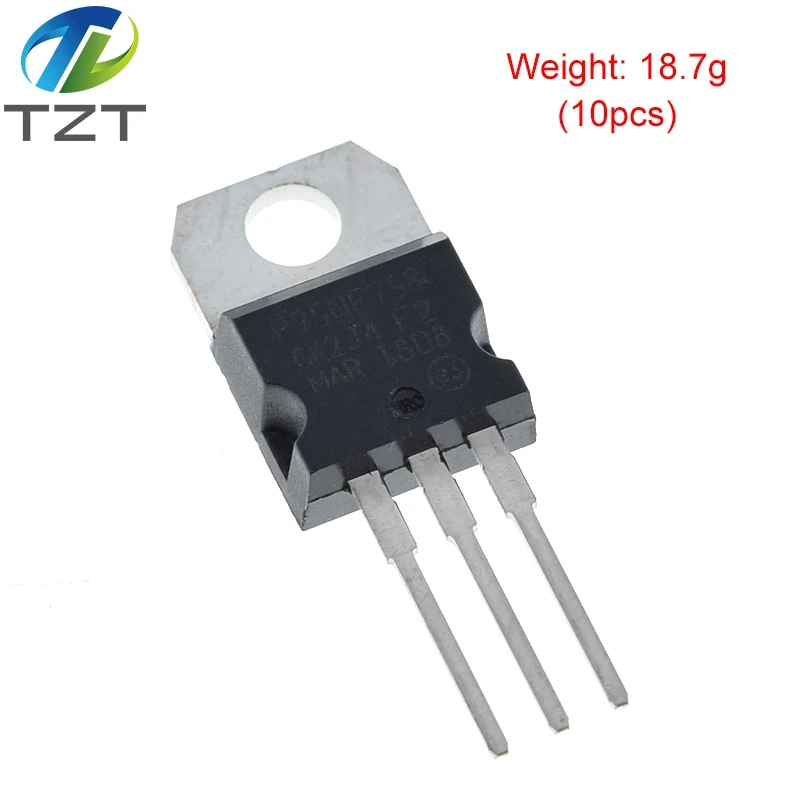 10 Stück STP75NF75 P75NF75 75NF75 für Leistungsmodul – Detail 1