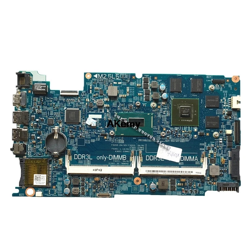 DOH50 MB 12322-2 PWB: KJ7NX placa база для DELL 7537 5GRP2 материнская плата для ноутбука процессор SR1EB I7-4500U ТЕСТ ОК