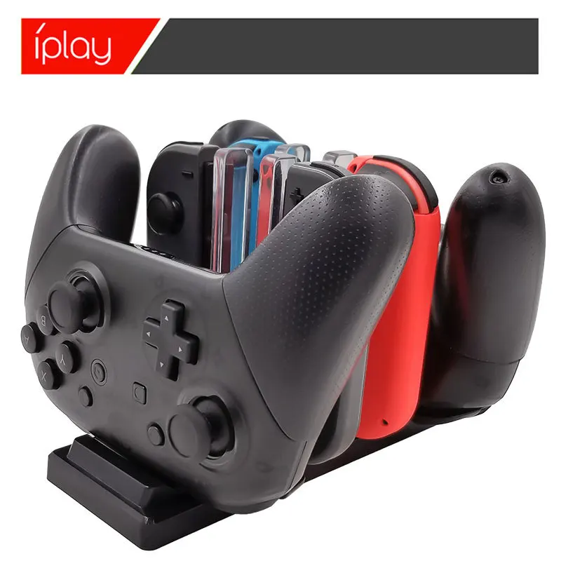 Nintendo Switch Joy-Con игровая Ручка фиксированным лезвием Зарядное устройство nintendo игровых аксессуаров 6-в 1PRO Зарядное устройство