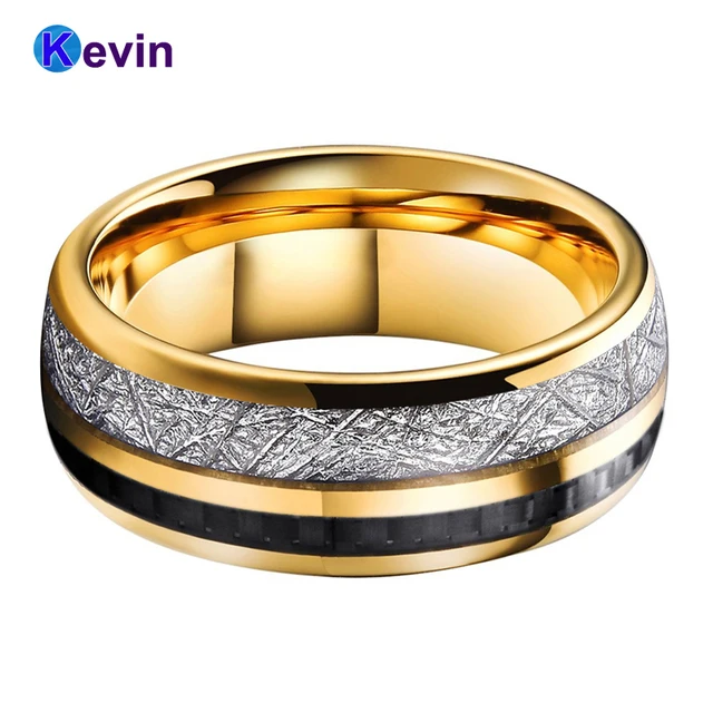 обручальное кольцо из розового золота вольфрамовые обручальные фотография
