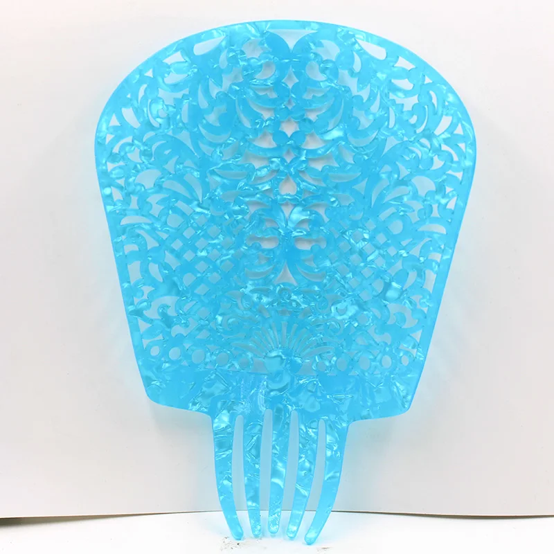 Acetic acid plate wedding hair accessories holiday party lady headdress colorful hair combs hair accessories bridal hair accessories