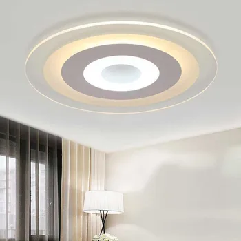 

Round Lamp Ultrathin Led Acrylic Modern Fashion Ceiling Light Night 200mm Home Decor Lighting Fixture Living Room Bedroom