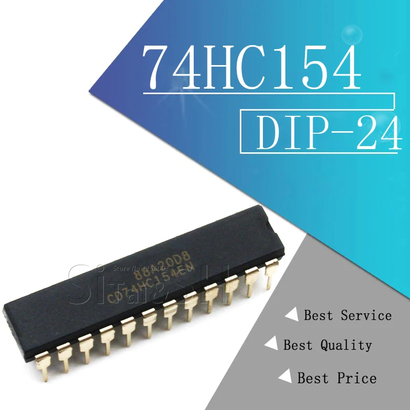 5 шт./лот 74HC154 CD74HC154EN DIP24 | Электронные компоненты и принадлежности