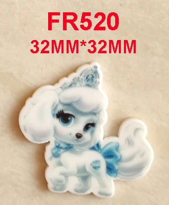 FR-520 50 шт 5 стилей смешанные Мультяшные девушки домашние животные плоская задняя сторона Смола Кабошон собака кошка кролик животное плоское украшение из смолы поделки для волос Лук центры - Цвет: FR-520